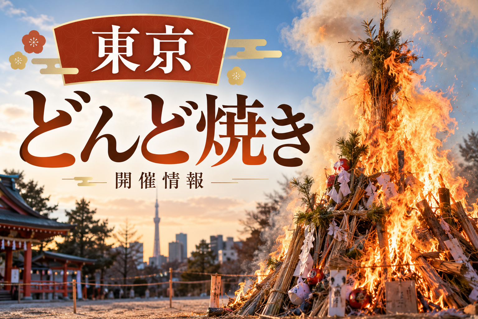 東京 どんど焼き 開催情報 とんど 左義長