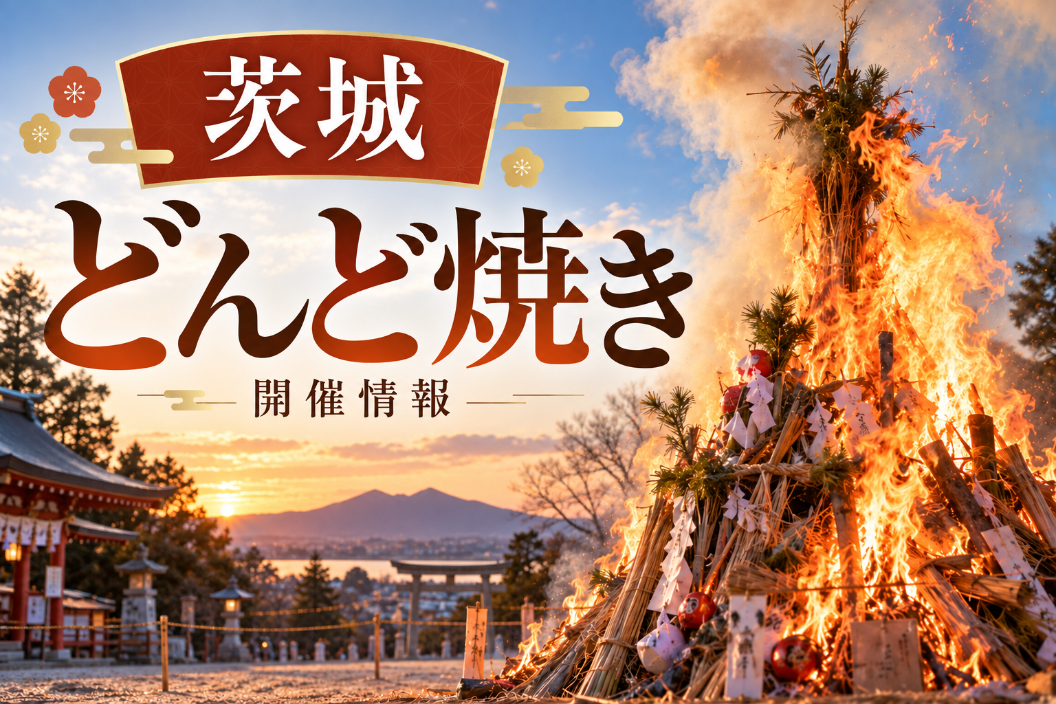 茨城 どんど焼き ワーホイ あわんとり お焚き上げ 左義長 とんど 開催情報