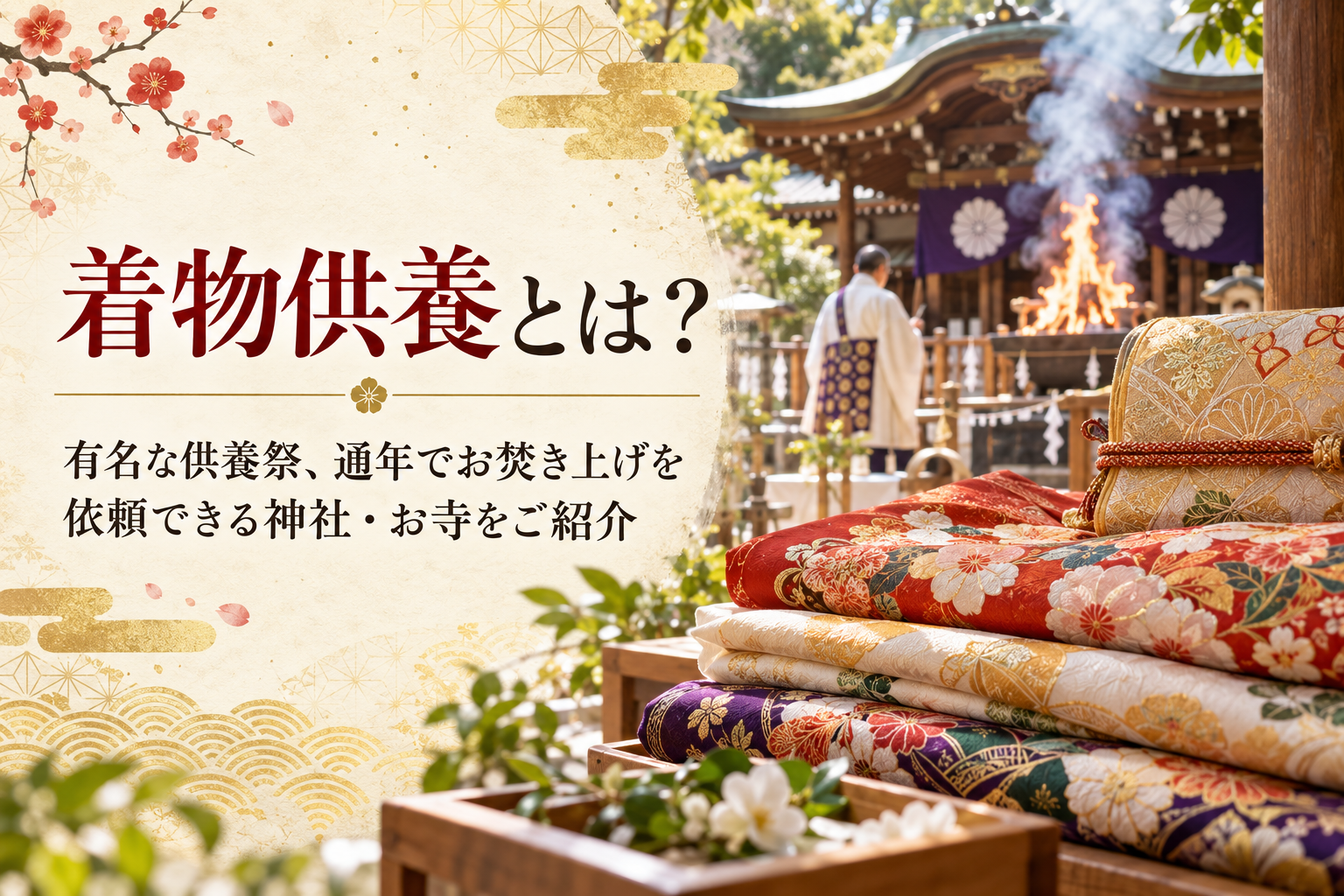 着物供養 意味 供養祭 お焚き上げ 開催時期