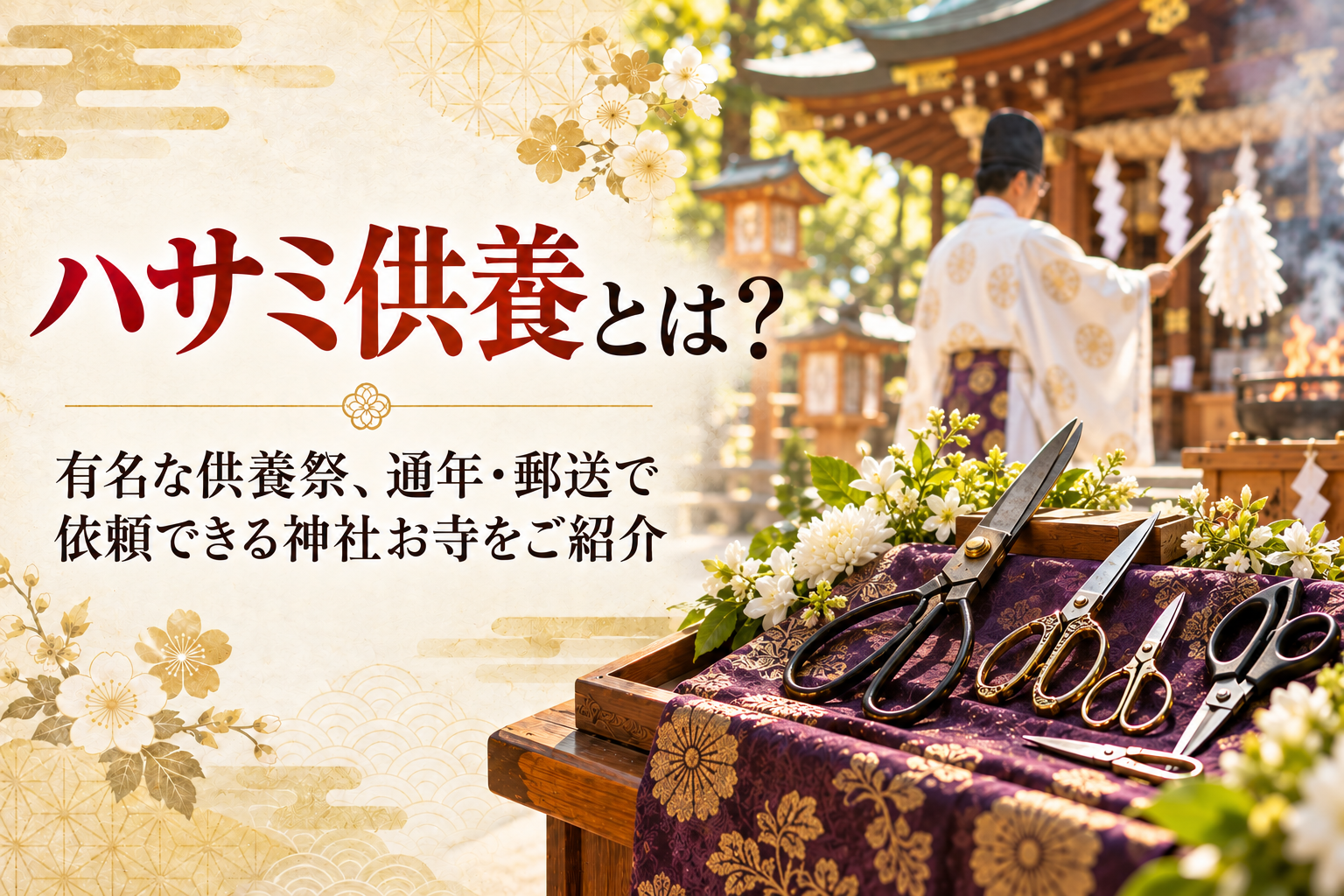ハサミ供養 とは 意味 ハサミの日 供養祭 神社 お寺