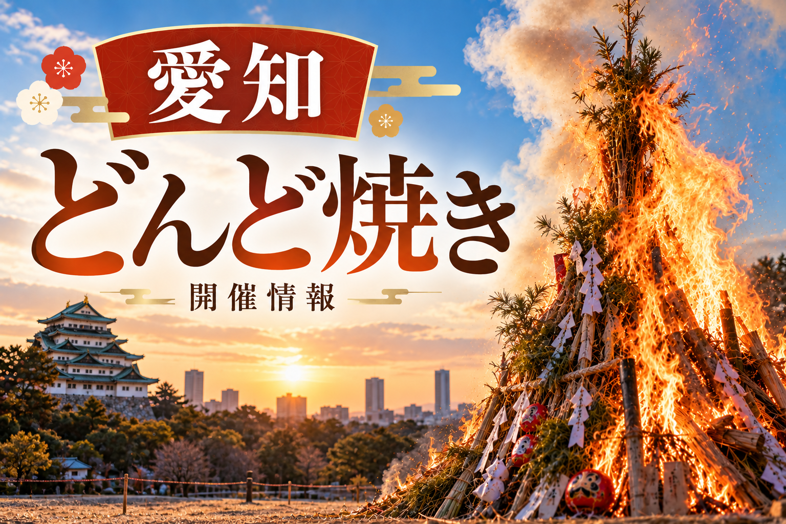 愛知 どんど焼き とんど 左義長 お焚き上げ
