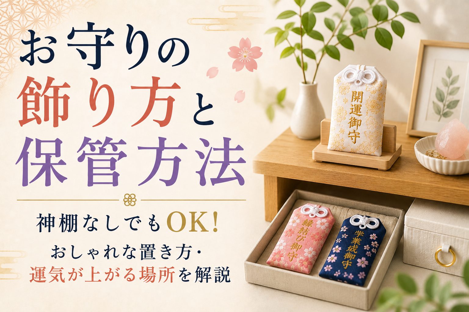 お守り 飾り方 保管方法 置き方 神棚