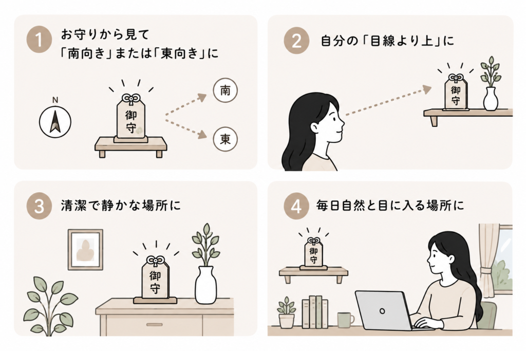 お守り 飾り方 置き方