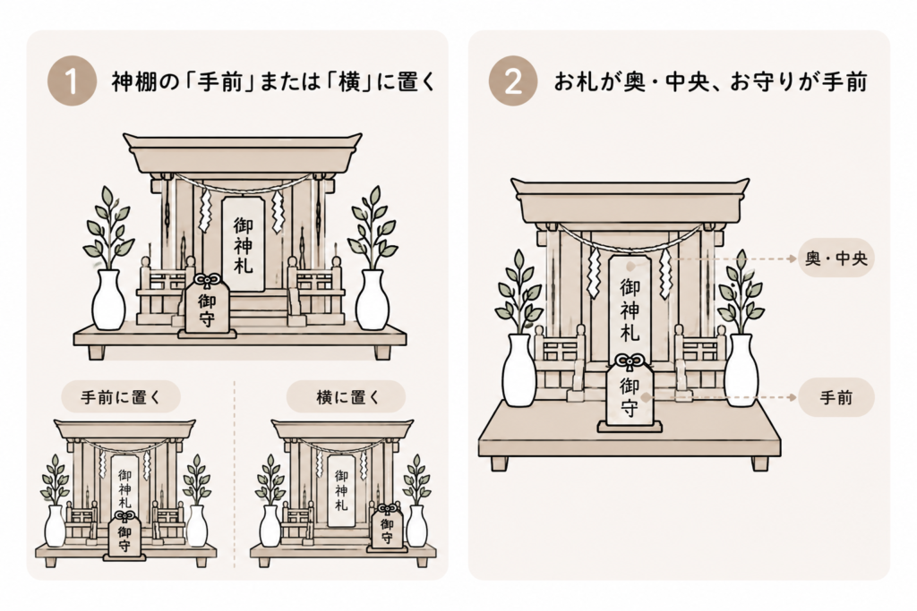 お守り 神棚 飾り方 置き方