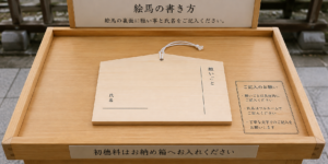 絵馬 書き方 願い事 表裏