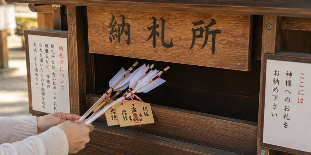 破魔矢 処分 返納 納札所 神社