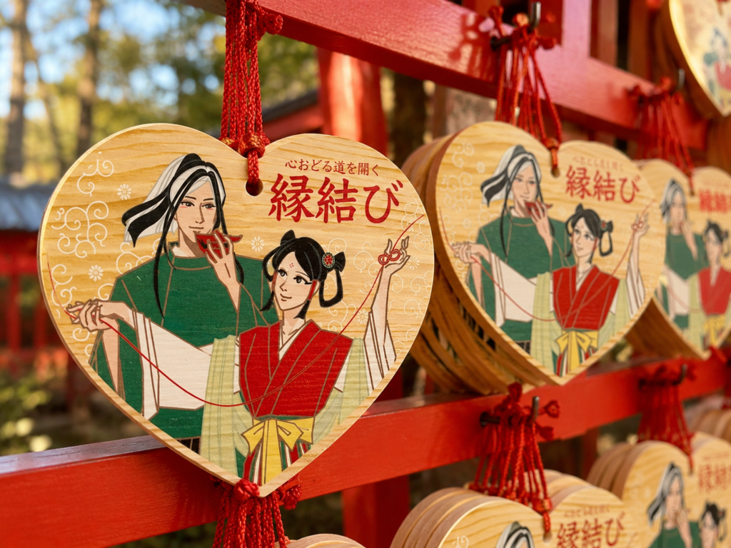 御霊神社「良縁祈願絵馬」｜奈良県奈良市