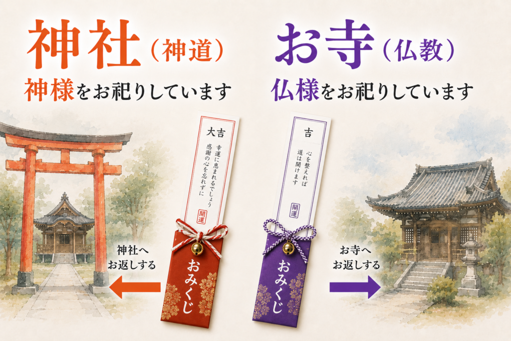 おみくじ 返納 神社 お寺