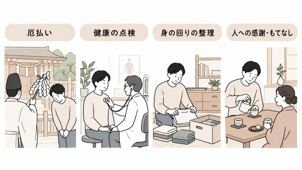 厄年の男性がやると良いこと