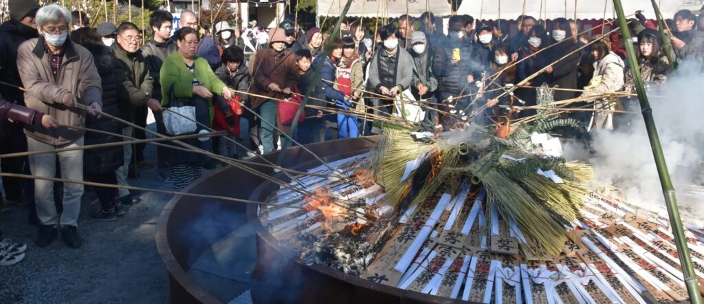 宗忠神社「どんど祭」|岡山市北区