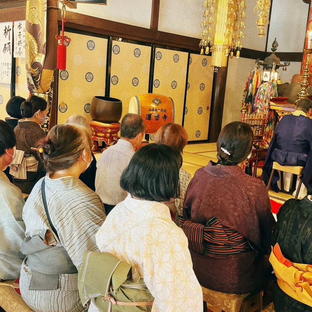 蓮馨寺「川越きものの日」着物供養｜埼玉県川越市