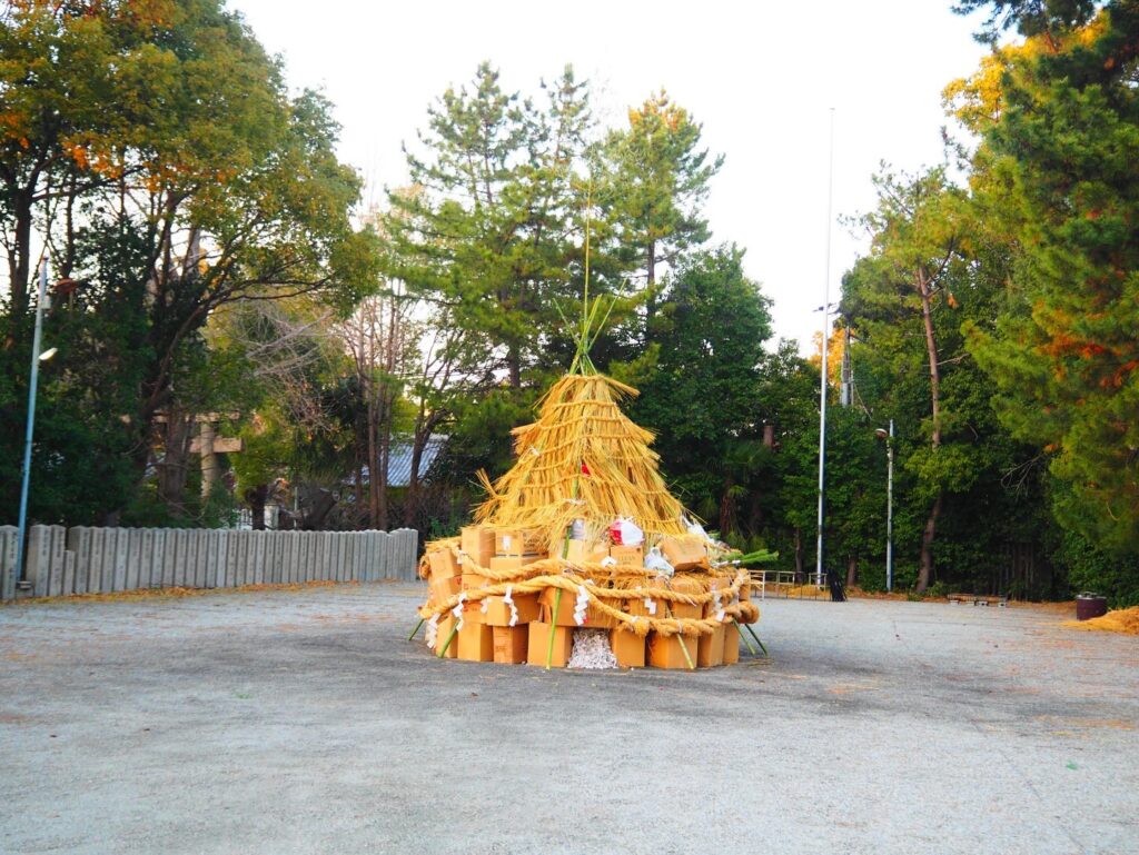 道明寺天満宮「左義長（とんど）」｜藤井寺市
