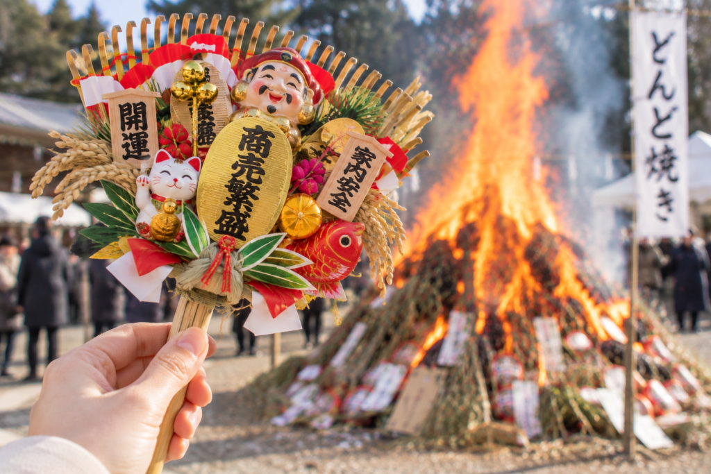 熊手 処分 捨て方 どんど焼き
