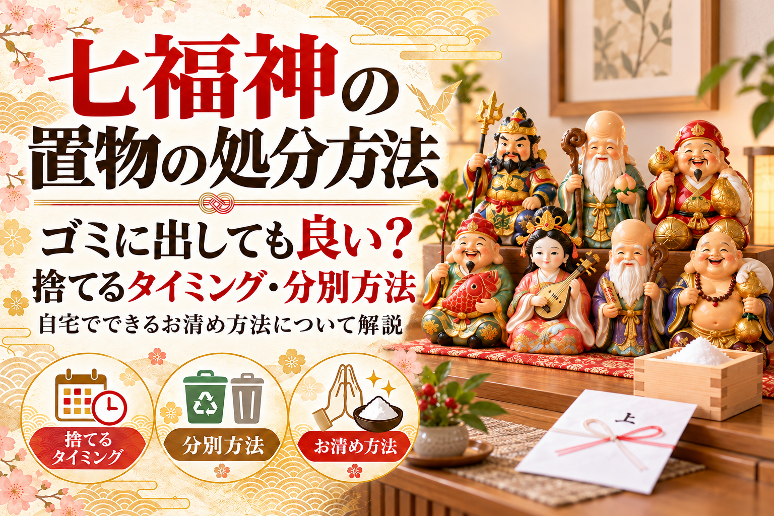 七福神 置物 処分 捨て方 ゴミ 分別