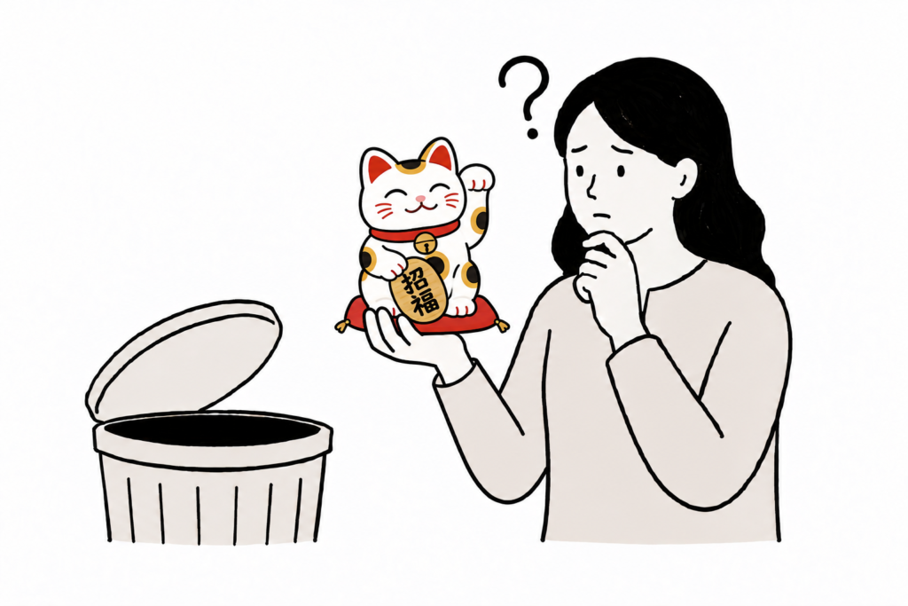 招き猫 処分 捨て方 分別 ゴミ