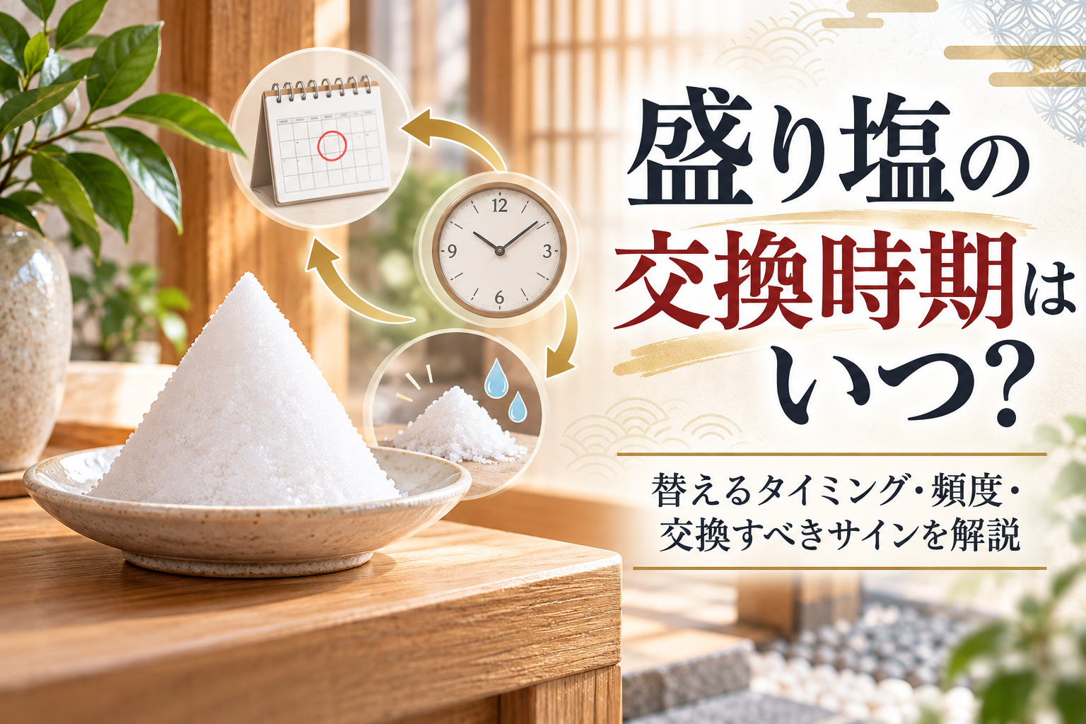 盛り塩 交換時期 タイミング いつ 目安